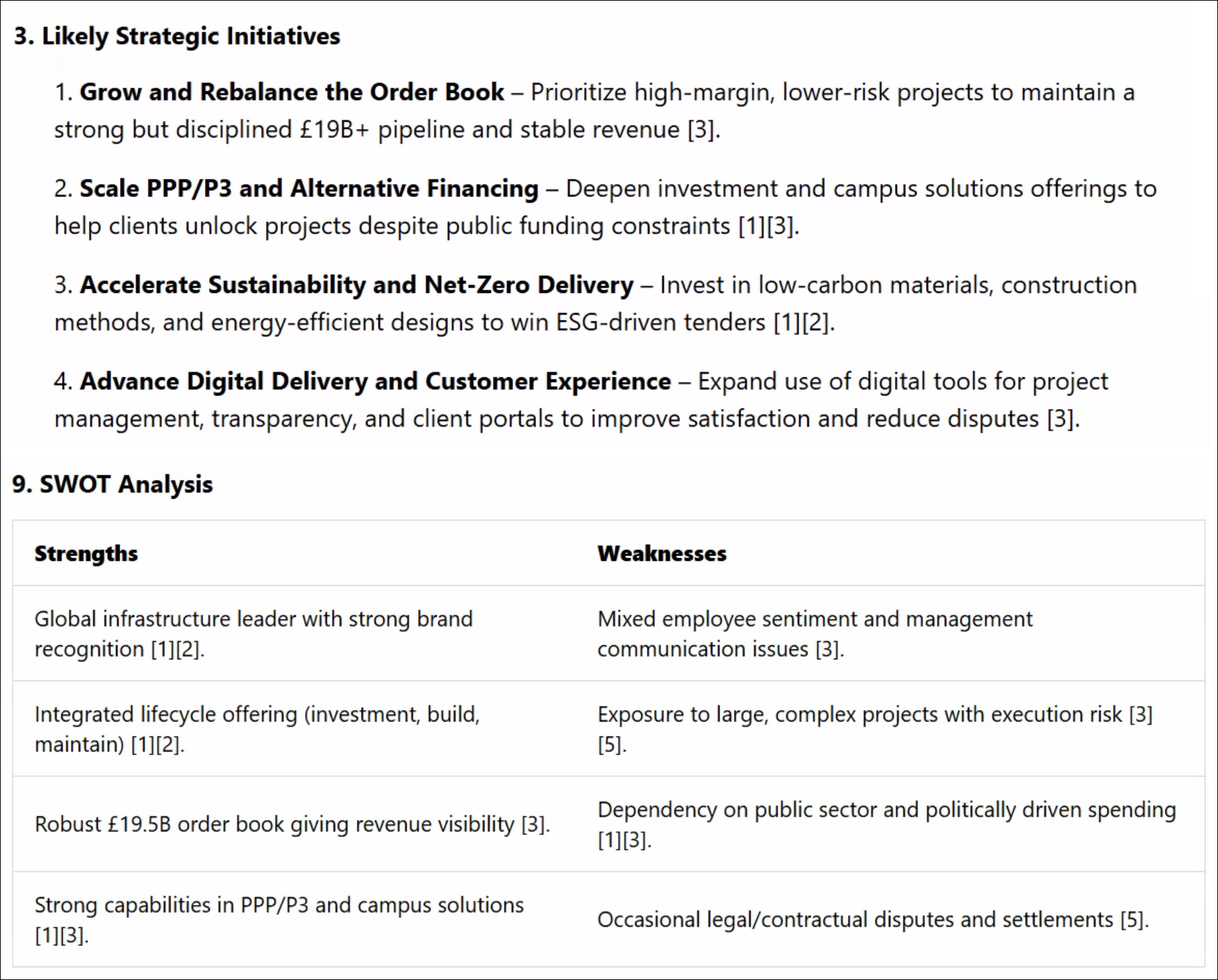 Company Analysis including customers, competitors, SWOT, and more.